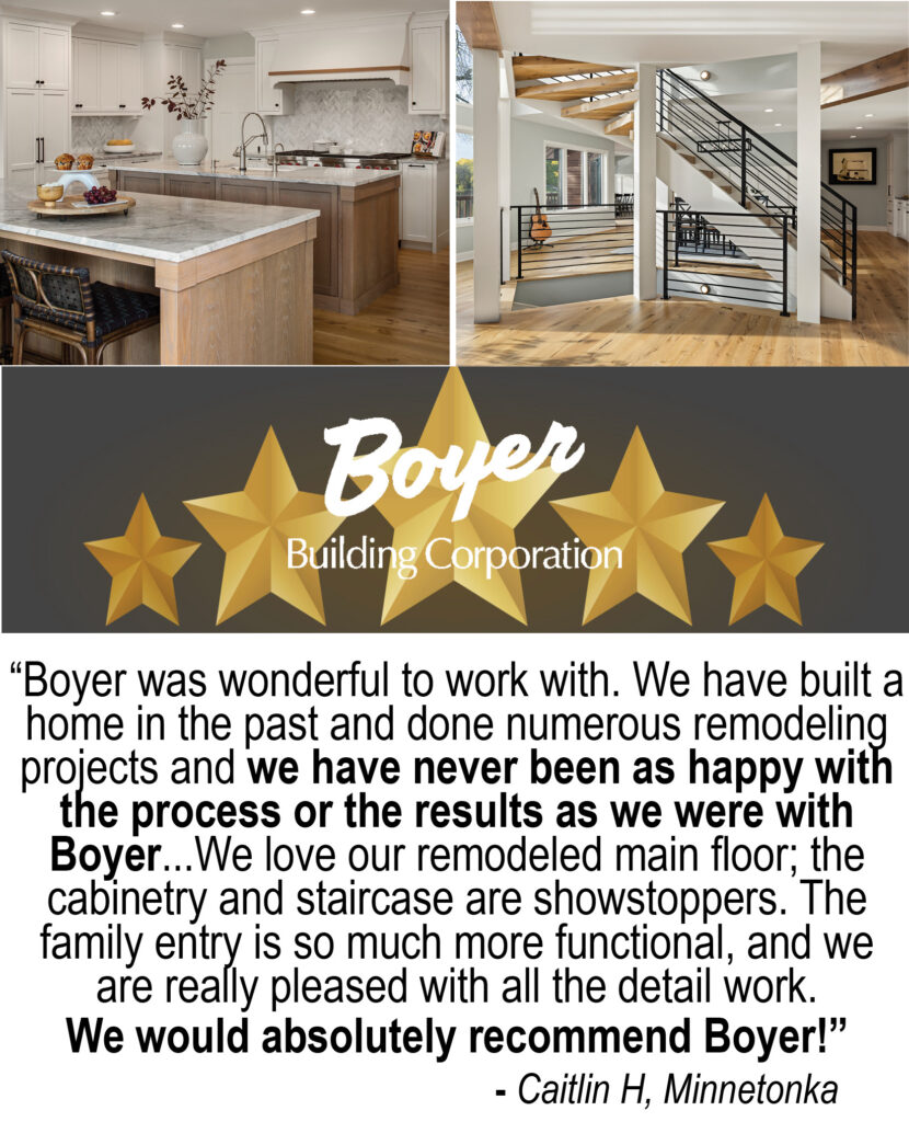 Five star review for Boyer Building from a client. 