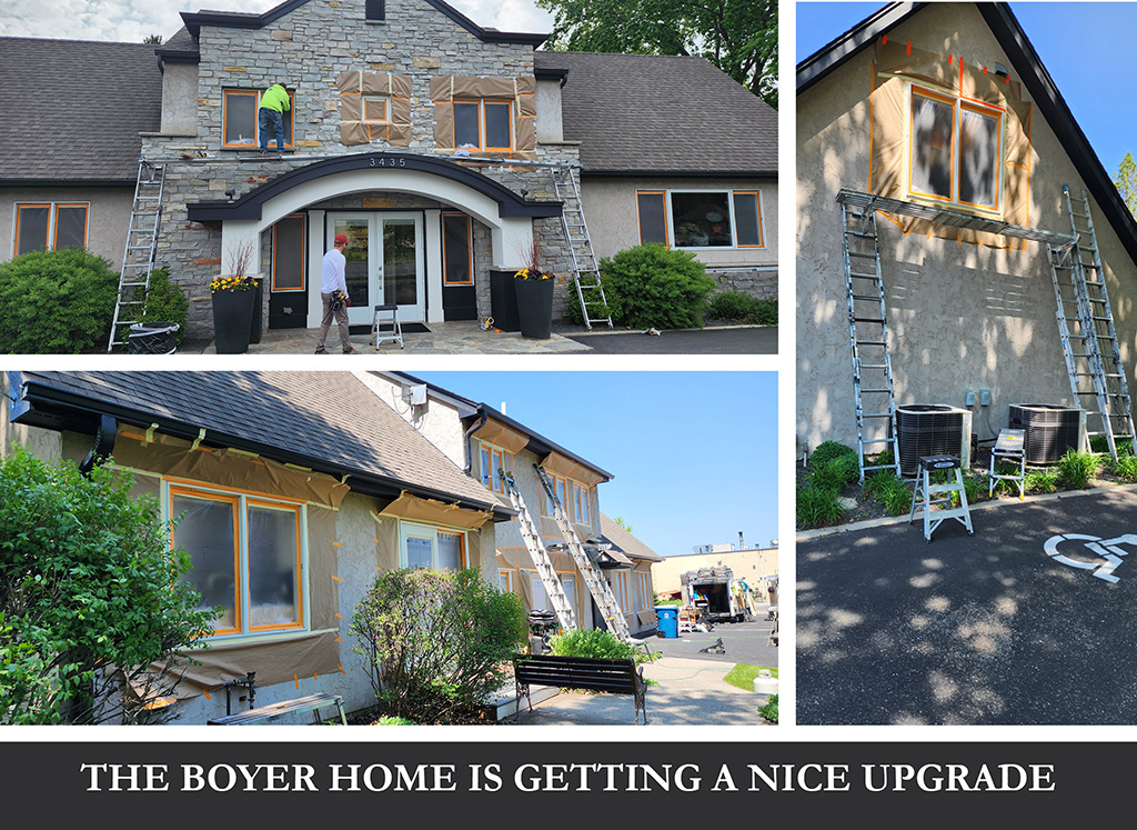 Boyer Building's office in Minnetonka gets an upgrade with new trim, Sherwin William's Black Magic