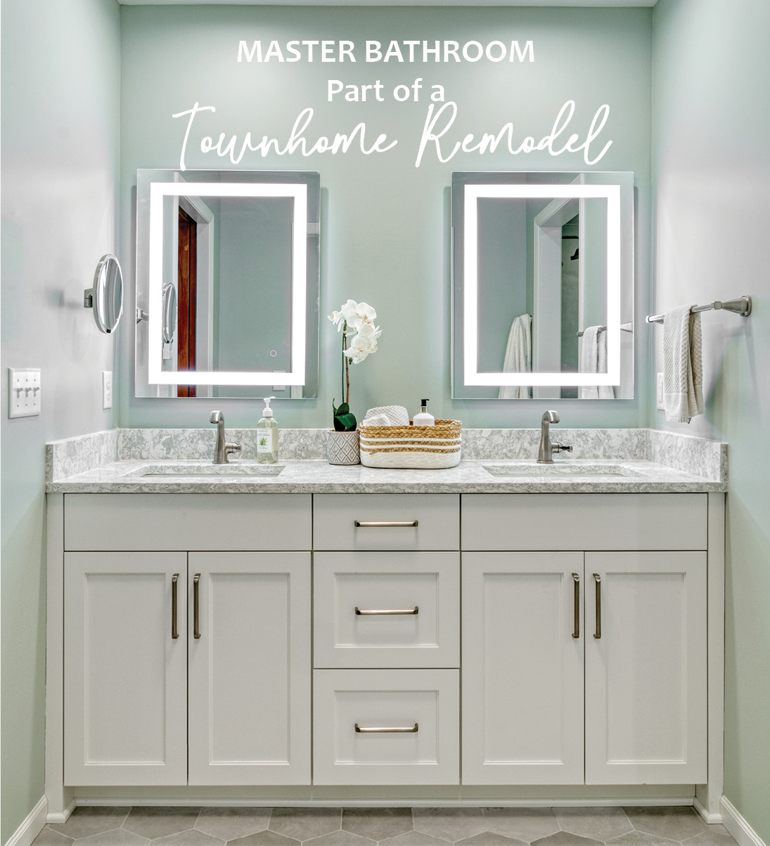 Boyer Building Remodeled bathroom in Wayzata townhome