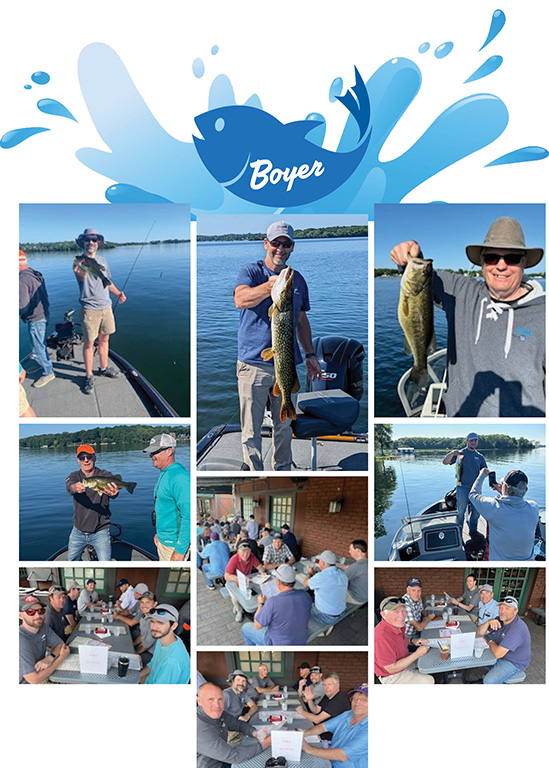 Boyer Building crew members were invited to a great fishing tournament put on by ABC Building Services & Marvin Windows. 