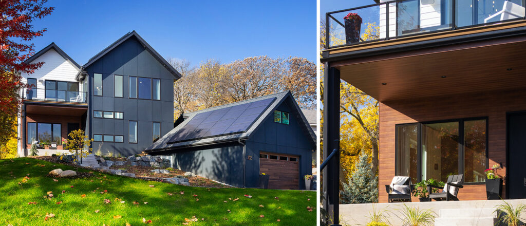 New custom and green efficient home on Tonka Bay built and designed by Boyer Building. 