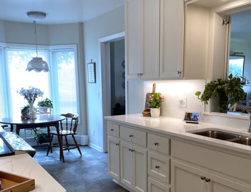 Small Condo Kitchen on Lake Minnetonka Gets Bright Remodel