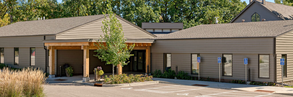 New canopy construction for Peace Lutheran Church by Boyer Building Corporation