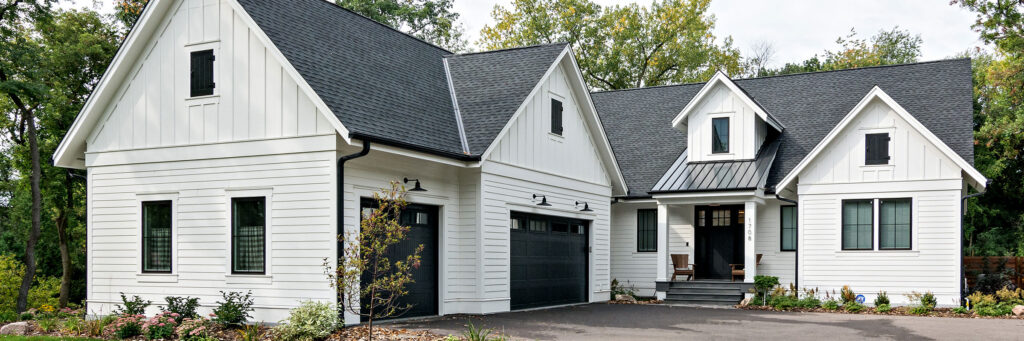 A custom built farmhouse by Boyer Building Corporation blends sophistication and country charm