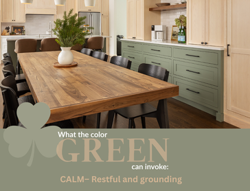 In St. Patrick Fashion – picking a GREEN for your interior could be very beneficial