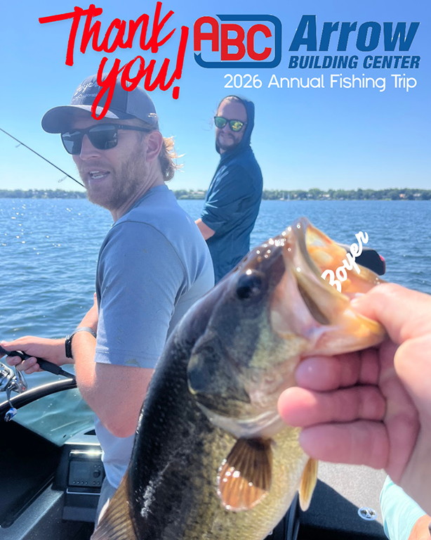 Arrow Building Center treats Boyer Building to a day of fishing
