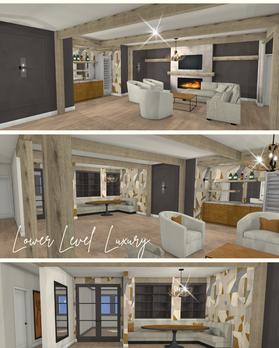 Sketch of remodel for Lower Level in Chanhassen