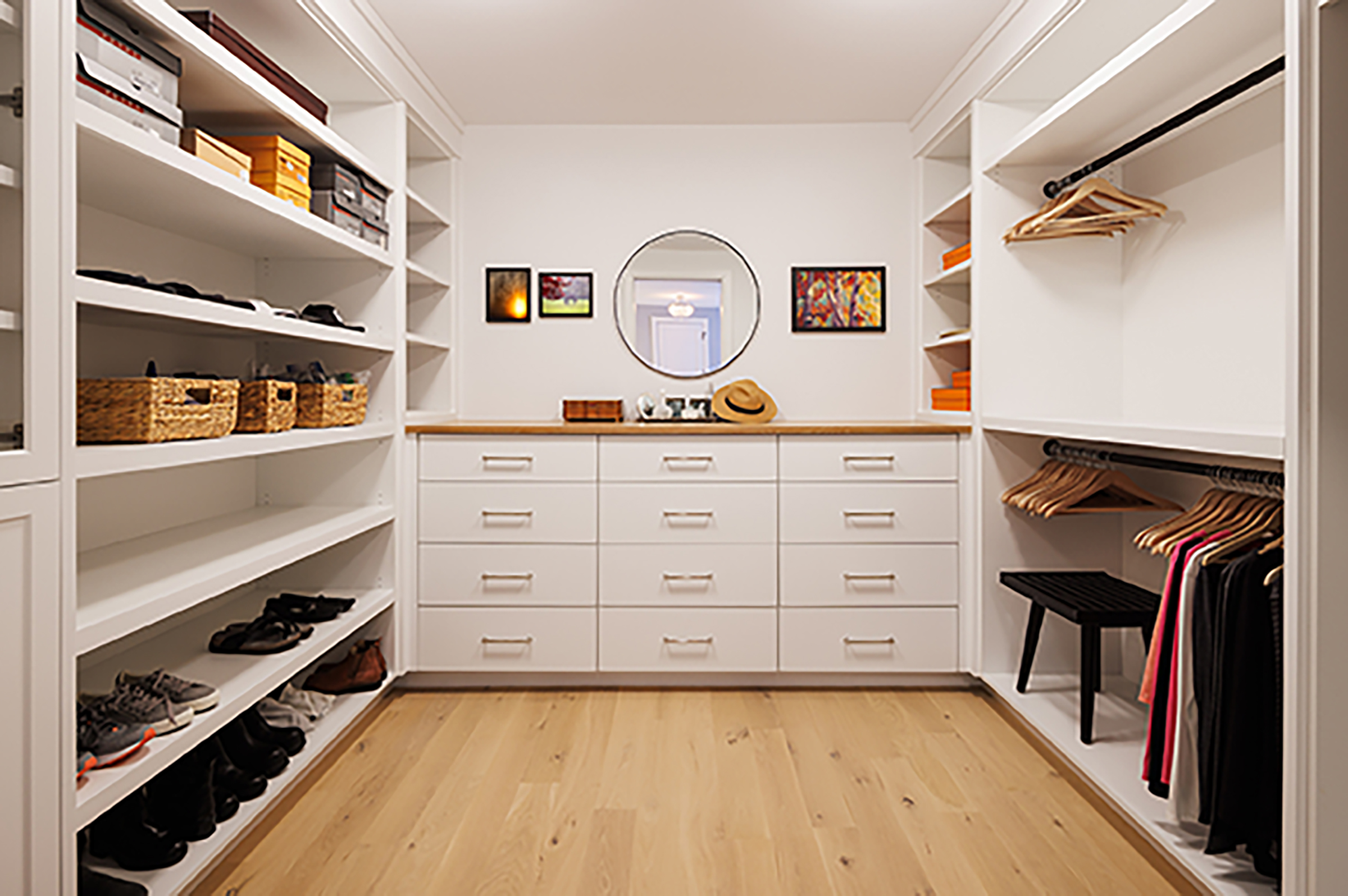 Custom Build Primary walk-in closet