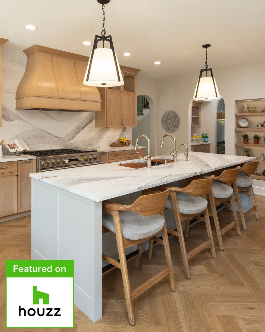 Boyer Building remodeled kitchen gets picked up for HOUZZ editorial.